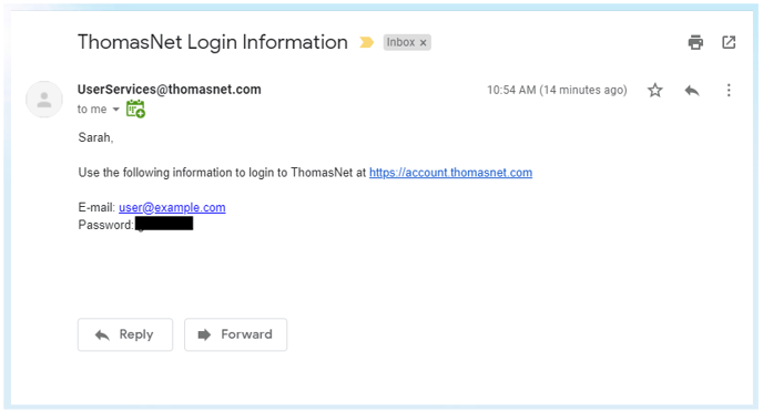 Reset password - check your email